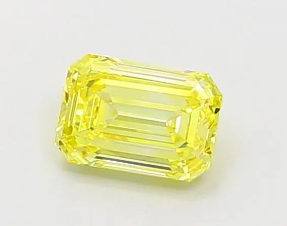 1.03ct Emerald Lab Grown Diamond (Colour Fancy Vivid Yellow, Clarity VS1, IGI Certified)
