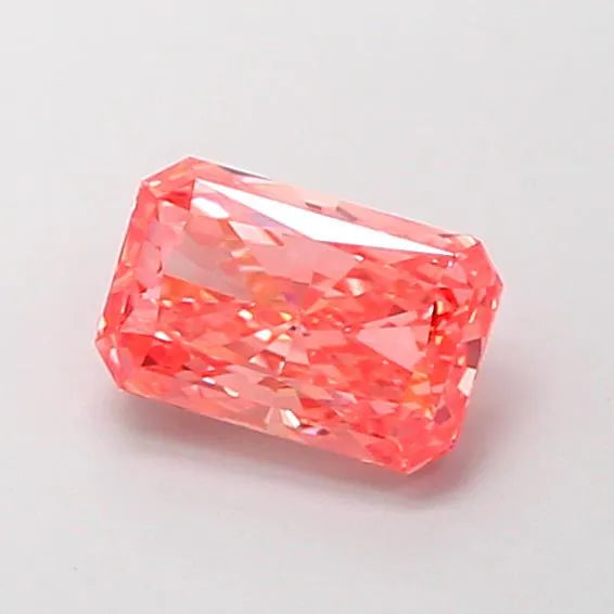 1.03ct Radiant Lab Grown Diamond (Colour Fancy Vivid Pink Orange, Clarity VS1, IGI Certified)
