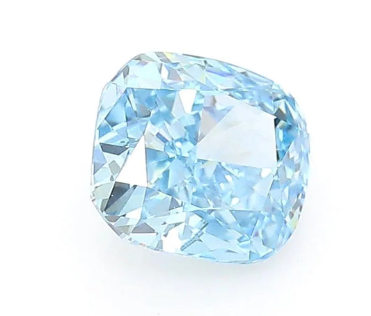 1.04ct Cushion modified Lab Grown Diamond (Colour Fancy Vivid Blue, Clarity VVS1, IGI Certified)