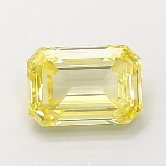 1.04ct Emerald Lab Grown Diamond (Colour Fancy Yellow, Clarity VS1, IGI Certified)