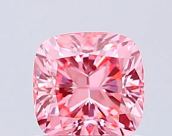 1.05ct Cushion modified Lab Grown Diamond (Colour Fancy Vivid Pink, Clarity VVS2, IGI Certified)