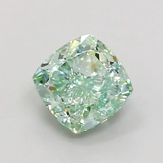 1.06ct Cushion modified Lab Grown Diamond (Colour Fancy Intense Green, Clarity VVS2, IGI Certified)