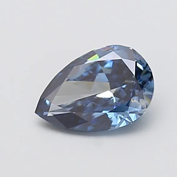 1.06ct Pear Lab Grown Diamond (Colour Fancy Vivid Blue, Clarity VVS1, IGI Certified)