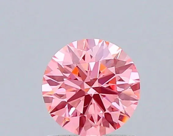 1.06ct Round Lab Grown Diamond (Colour Fancy Vivid Pink, Clarity VVS2, Cut ID, IGI Certified)