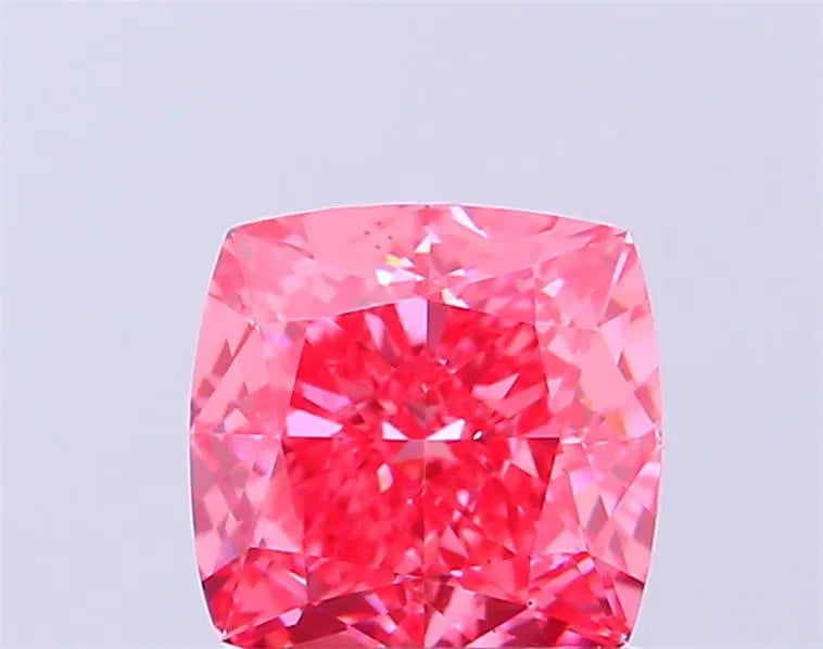 1.08ct Cushion modified Lab Grown Diamond (Colour Fancy Vivid Pink, Clarity VS1, IGI Certified)
