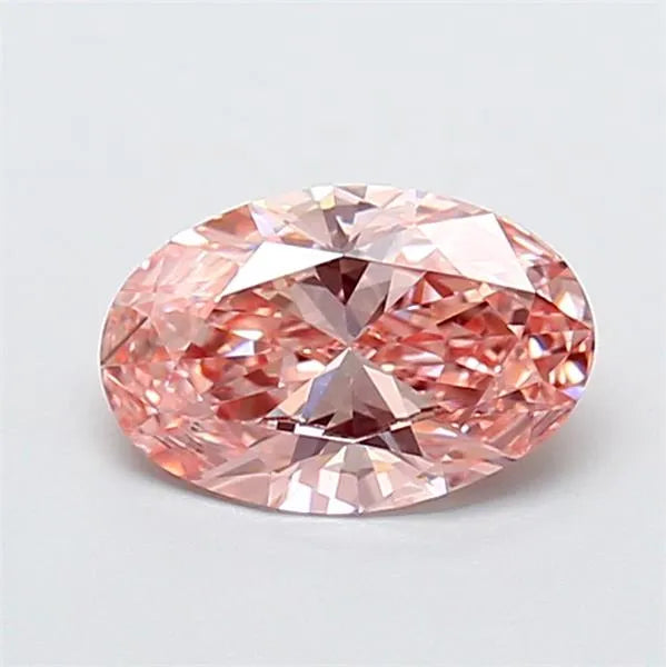 1.08ct Oval Lab Grown Diamond (Colour Fancy Vivid Pink, Clarity VS1, IGI Certified)