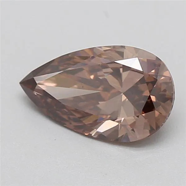 1.10ct Pear Lab Grown Diamond (Colour Fancy Brown, Clarity VS2, IGI Certified)