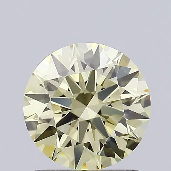 1.10ct Round Lab Grown Diamond (Colour Fancy Light Yellow, Clarity VVS2, Cut ID, IGI Certified)