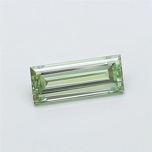 1.11ct Baguette Lab Grown Diamond (Colour Fancy Vivid Green, Clarity VVS2, IGI Certified)
