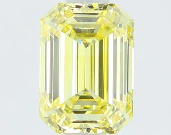1.11ct Emerald Lab Grown Diamond (Colour Fancy Intense Yellow, Clarity VS1, IGI Certified)