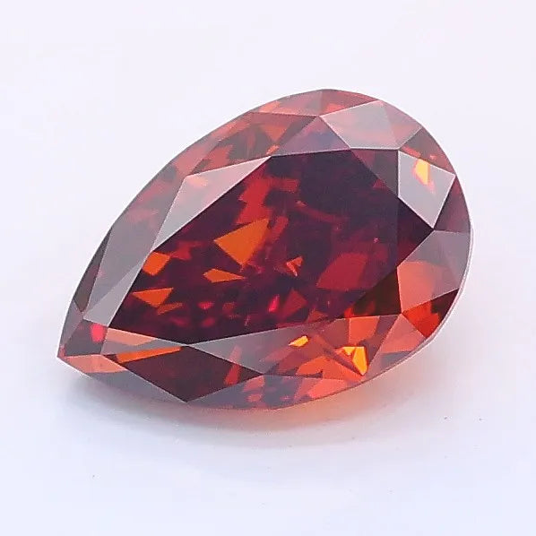 1.11ct Pear Lab Grown Diamond (Colour Fancy Yellowish Brown, Clarity VVS2, IGI Certified)