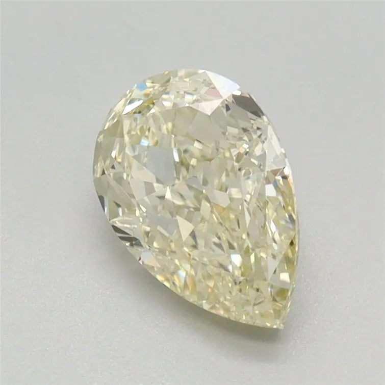 1.15ct Pear Lab Grown Diamond (Colour Fancy Light Yellow, Clarity VVS2, IGI Certified)