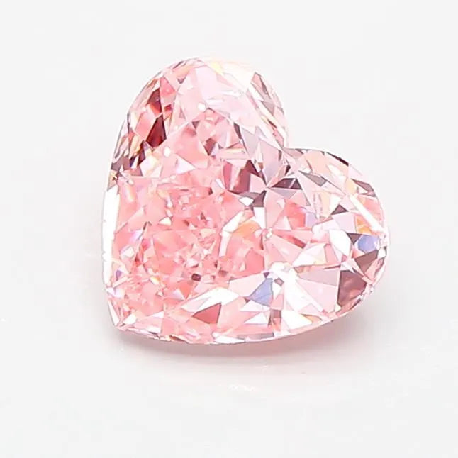 1.20ct Heart Lab Grown Diamond (Colour Fancy Intense Pink, Clarity VVS2, IGI Certified)