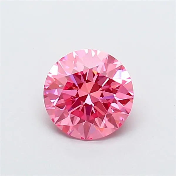 1.20ct Round Lab Grown Diamond (Colour Fancy Vivid Pink, Clarity VS1, Cut ID, IGI Certified)
