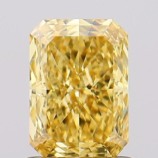 1.21ct Radiant Lab Grown Diamond (Colour Fancy Vivid Yellow, Clarity VS1, IGI Certified)