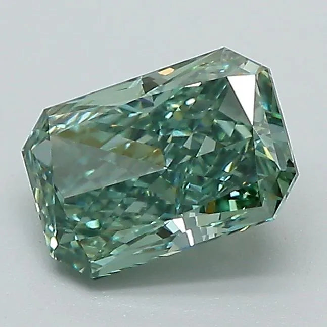 1.22ct Radiant Lab Grown Diamond (Colour Fancy Vivid Green, Clarity VVS2, IGI Certified)