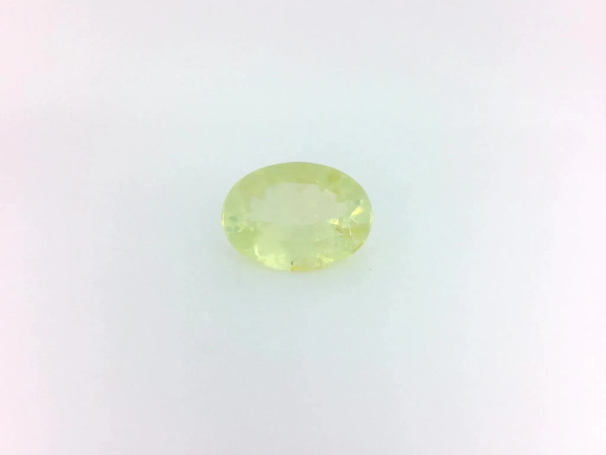 1.24ct Oval Natural Beryl (Colour Yellow, Clarity Slightly Included, Cut Faceted)