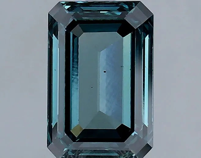 1.28ct Emerald Lab Grown Diamond (Colour Fancy Deep Blueish Green, Clarity VS2, Cut VG, IGI Certified)