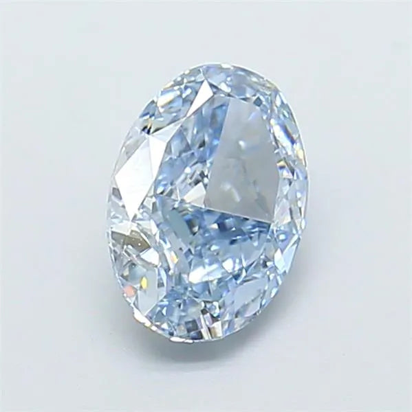 1.35ct Oval Lab Grown Diamond (Colour Fancy Intense Blue, Clarity VVS2, IGI Certified)