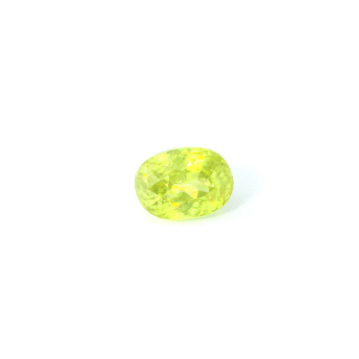 1.36ct Oval Natural Sphene (Colour Yellow, Clarity Slightly Included, Cut Faceted)