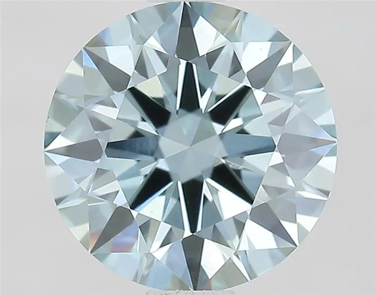 1.36ct Round Lab Grown Diamond (Colour Fancy Intense Blue, Clarity VVS2, Cut ID, IGI Certified)