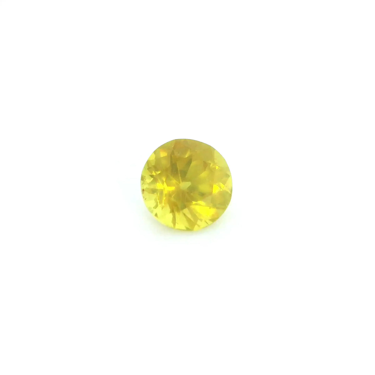1.36ct Round Natural Sapphire (Colour Yellow, Clarity Slightly Included, Cut Faceted)