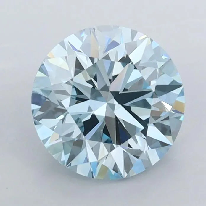 1.44ct Round Lab Grown Diamond (Colour Fancy Intense Blue, Clarity VVS1, Cut ID, IGI Certified)
