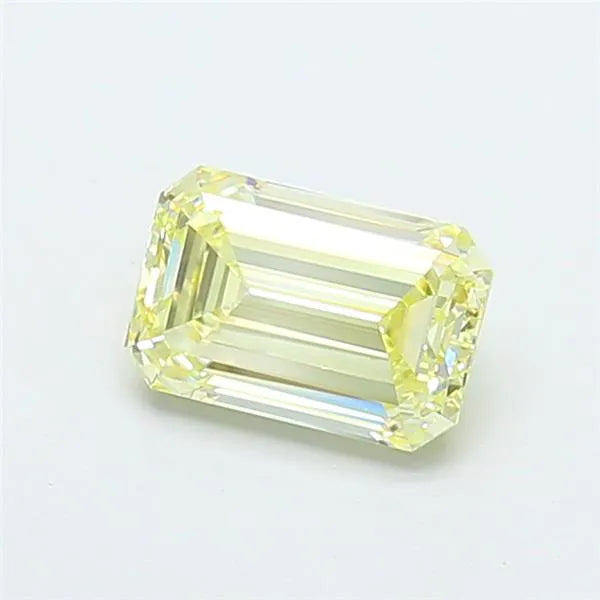 1.47ct Emerald Lab Grown Diamond (Colour Fancy Light Yellow, Clarity VS1, IGI Certified)