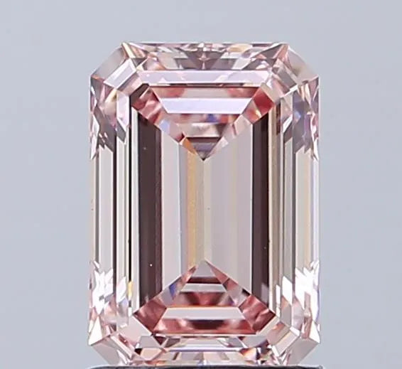 1.50ct Emerald Lab Grown Diamond (Colour Fancy Intense Pink, Clarity VS1, IGI Certified)
