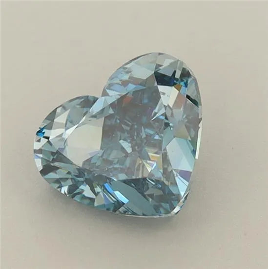 1.50ct Heart Lab Grown Diamond (Colour Fancy Vivid Blue, Clarity VS1, IGI Certified)
