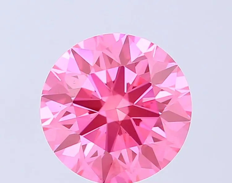 1.50ct Round Lab Grown Diamond (Colour Fancy Vivid Pink, Clarity VS1, Cut ID, IGI Certified)
