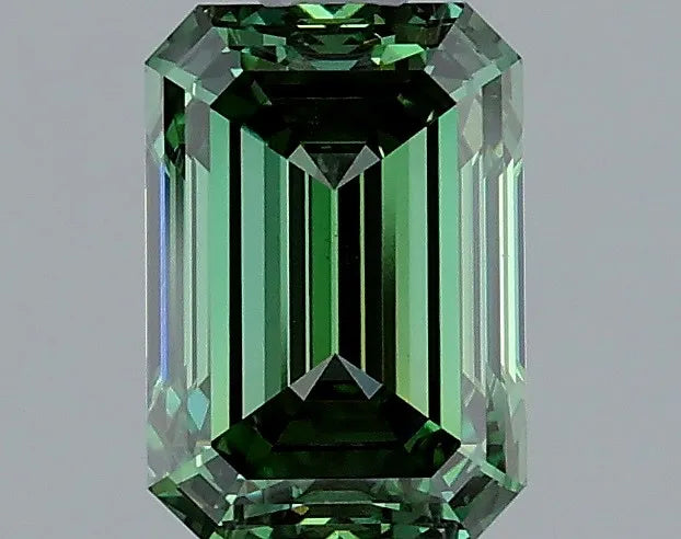 1.51ct Emerald Lab Grown Diamond (Colour Fancy Vivid Green, Clarity VS2, IGI Certified)