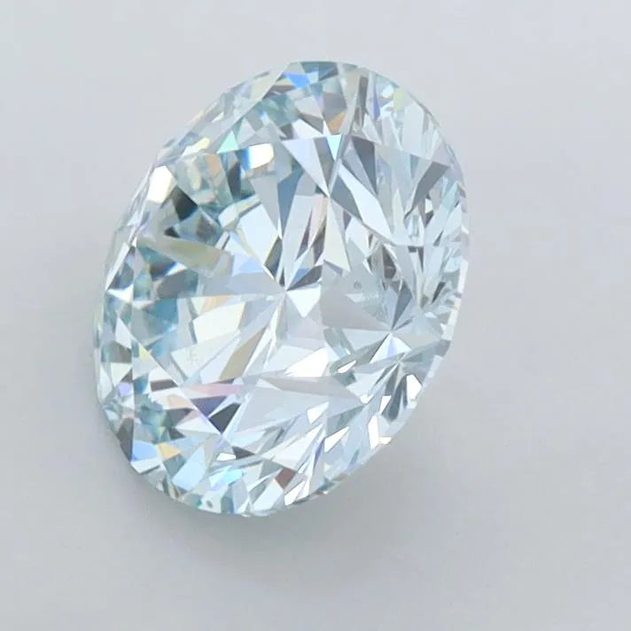 1.51ct Round Lab Grown Diamond (Colour Fancy Blue, Clarity VVS1, Cut ID, IGI Certified)
