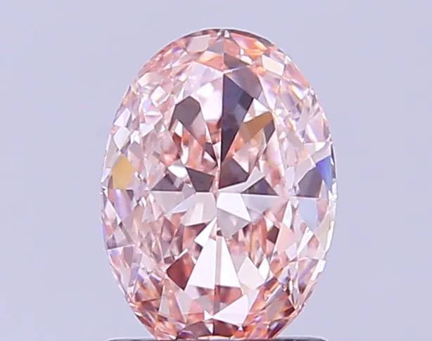 1.52ct Oval Lab Grown Diamond (Colour Fancy Intense Pink, Clarity VS1, IGI Certified)