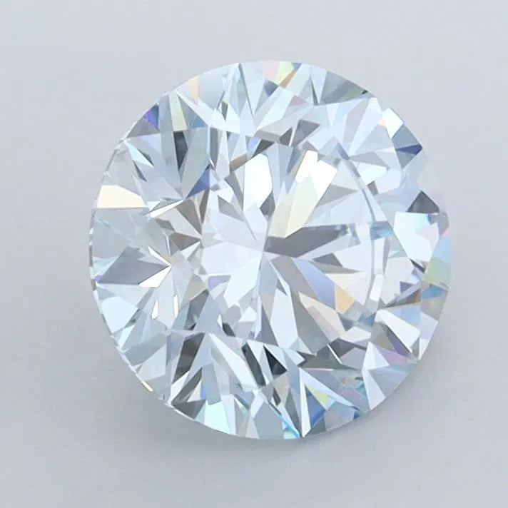 1.52ct Round Lab Grown Diamond (Colour Fancy Blue, Clarity VVS1, Cut ID, IGI Certified)