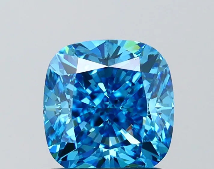 1.53ct Cushion modified Lab Grown Diamond (Colour Fancy Intense Blue, Clarity VVS1, IGI Certified)