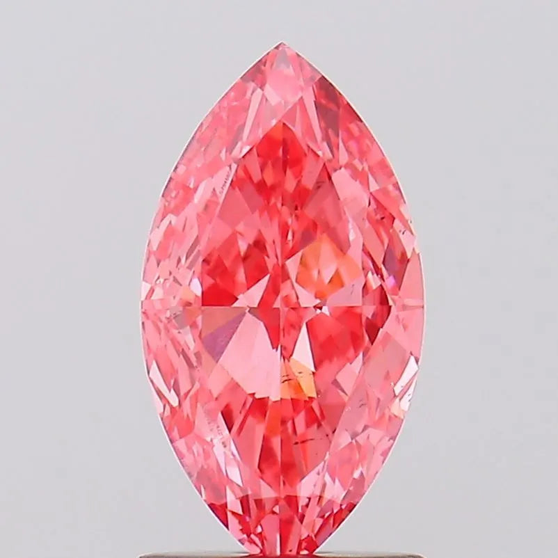 1.53ct Marquise Lab Grown Diamond (Colour Fancy Vivid Pink, Clarity VS2, IGI Certified)