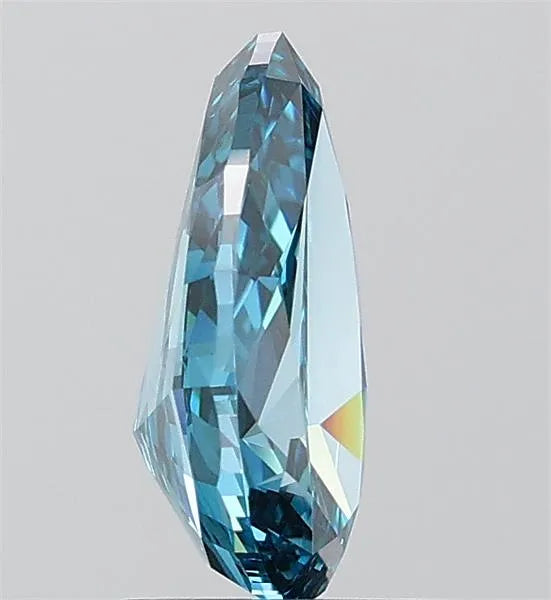 1.53ct Pear Lab Grown Diamond (Colour Fancy Vivid Blue, Clarity VVS2, IGI Certified)