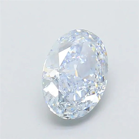 1.54ct Oval Lab Grown Diamond (Colour Fancy Blue, Clarity IF, IGI Certified)