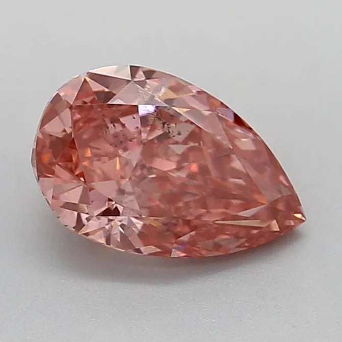 1.55ct Pear Lab Grown Diamond (Colour Fancy Vivid Pink, Clarity SI2, IGI Certified)