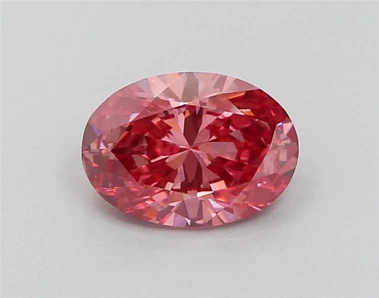 1.56ct Oval Lab Grown Diamond (Colour Fancy Vivid Pink, Clarity VS2, IGI Certified)