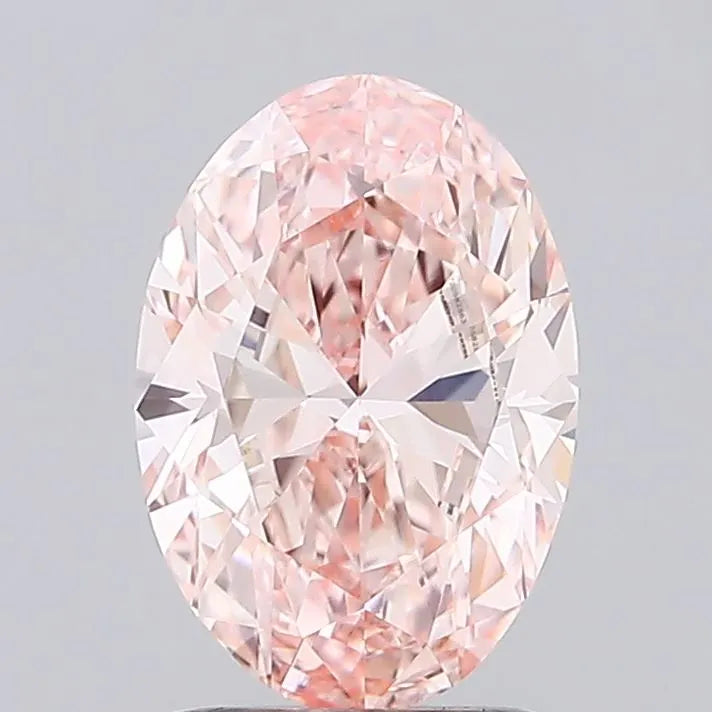 1.62ct Oval Lab Grown Diamond (Colour Fancy Intense Pink, Clarity VVS2, IGI Certified)
