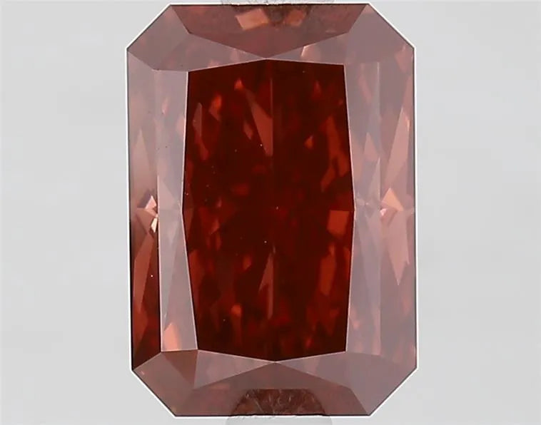 1.63ct Radiant Lab Grown Diamond (Colour Fancy Vivid Brownish Pink, Clarity VS1, IGI Certified)