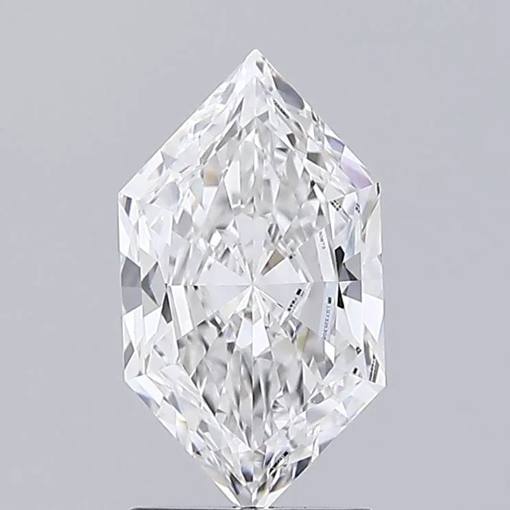 1.65ct Hexagonal Lab Grown Diamond (Colour D, Clarity VVS2, IGI Certified)