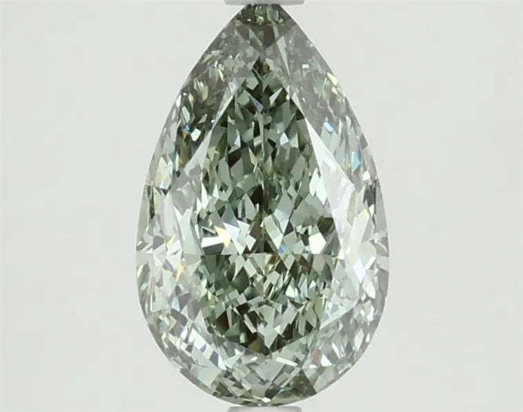 1.70ct Pear Lab Grown Diamond (Colour Fancy Vivid Green, Clarity VVS2, IGI Certified)