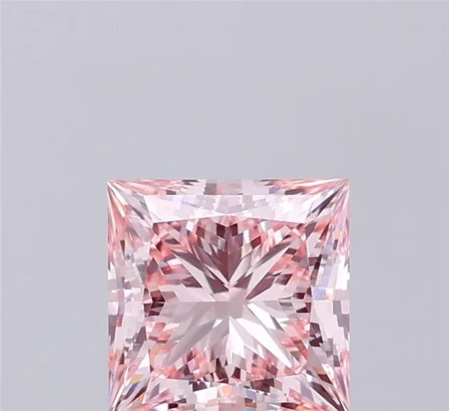1.71ct Princess Lab Grown Diamond (Colour Fancy Intense Pink, Clarity VS1, IGI Certified)