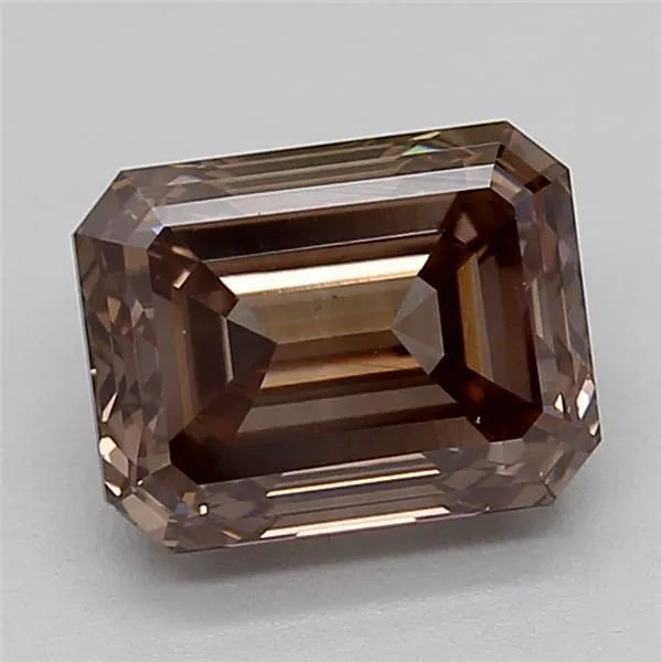 1.73ct Emerald Lab Grown Diamond (Colour Fancy Brown, Clarity VS2, IGI Certified)