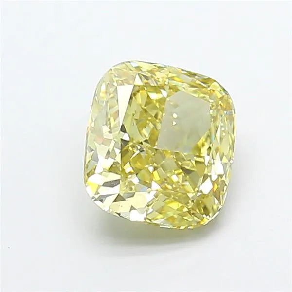 1.80ct Cushion modified Lab Grown Diamond (Colour Fancy Yellow, Clarity VS2, IGI Certified)