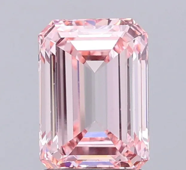 1.80ct Emerald Lab Grown Diamond (Colour Fancy Intense Pink, Clarity VS1, IGI Certified)