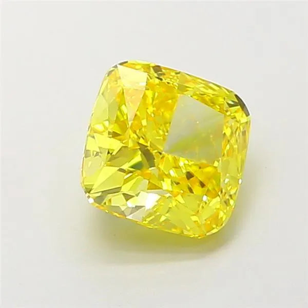 1.90ct Cushion modified Lab Grown Diamond (Colour Fancy Vivid Yellow, Clarity VVS1, IGI Certified)